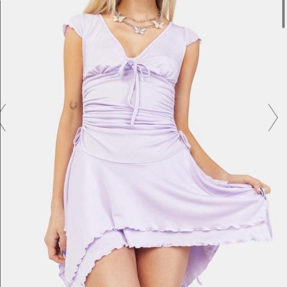Winx Club Dolls Kill Lavender Ruched Mini Dress